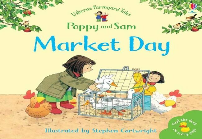 Cuốn truyện "Ngày mua sắm" dạy các bé từ vựng về con vật