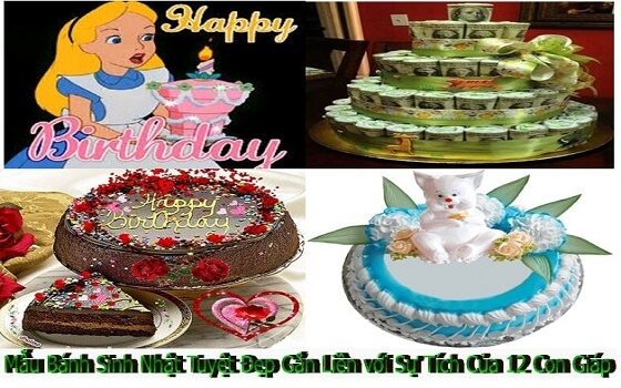 Mẫu Bánh Sinh Nhật Tuyệt Đẹp Gắn Liền với Sự Tích Của 12 Con Giáp