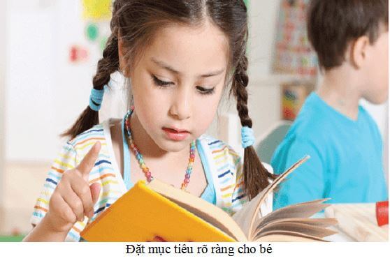 Đặt mục tiêu rõ ràng cho bé học tiếng anh