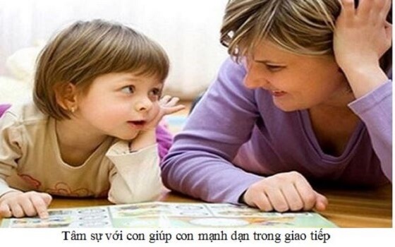 tâm sự với con giúp con tự tin hơn