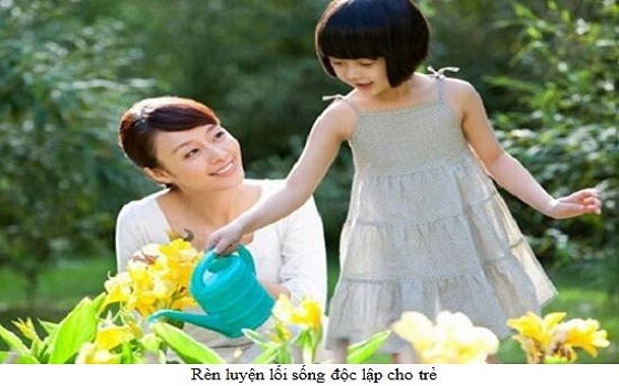 rèn luyện cho trẻ tính độc lập