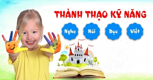 Giúp bé thành thạo 4 kỹ năng nghe, nói, đọc, viết