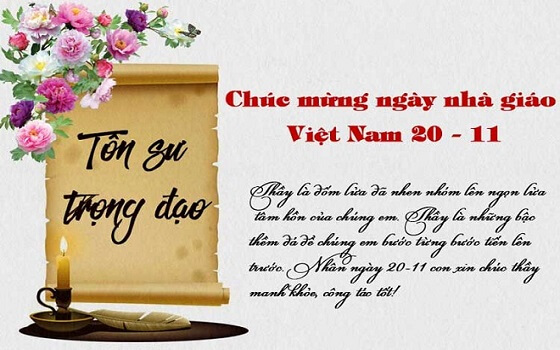 Chào mừng ngày nhà giáo việt nam