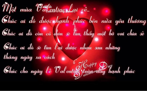 Những lời chúc trong ngày valentine