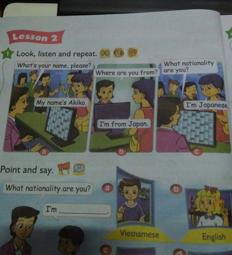 sách tiếng anh lớp 4 tập 1 unit 2